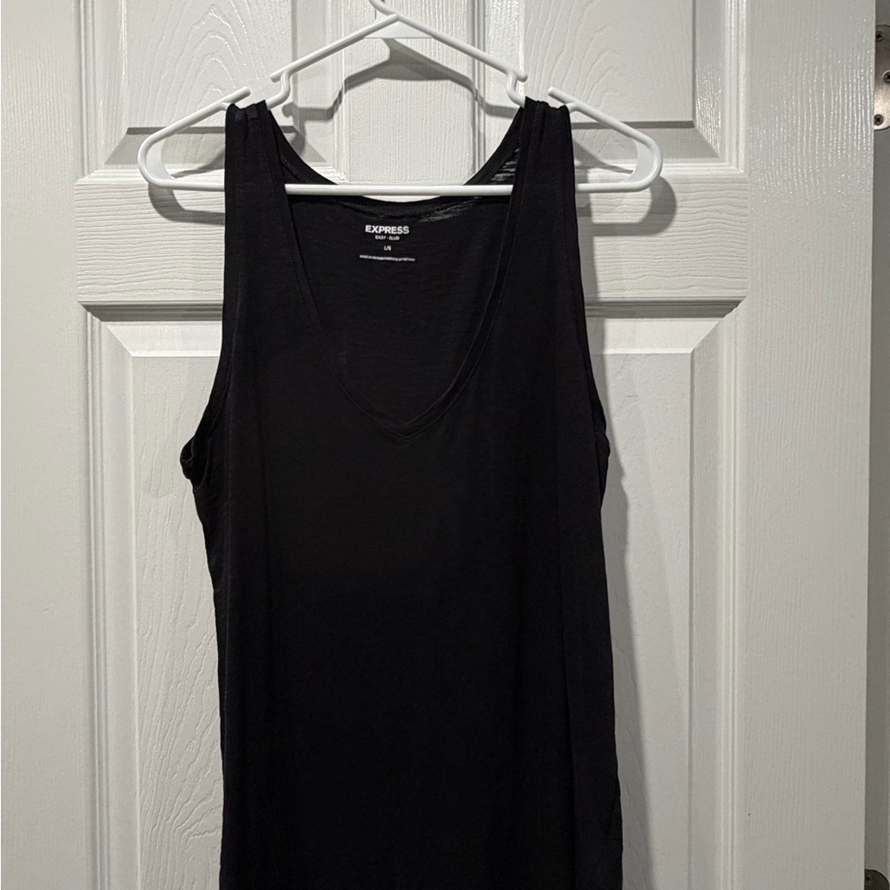 Express Women's Sleek Black Tank Top